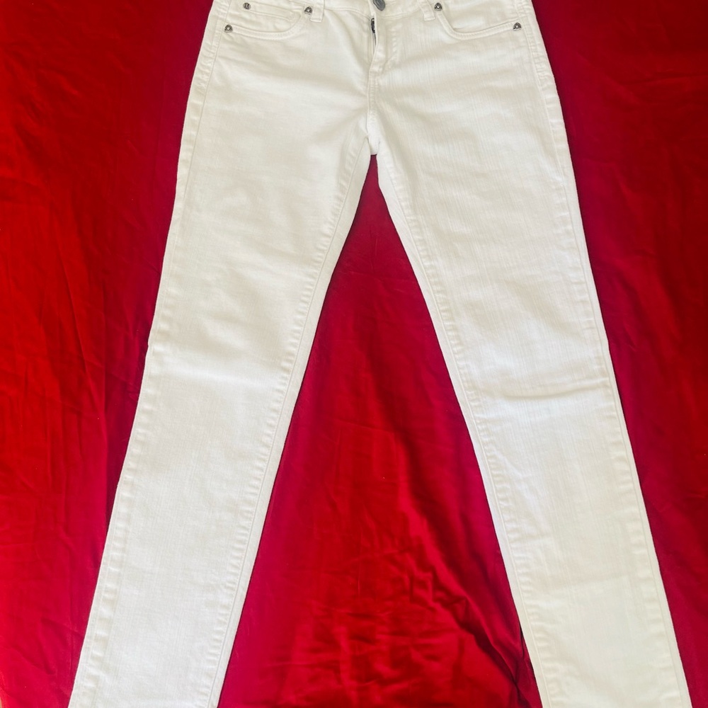 Kut from the Kloth White Straight Leg Jeans